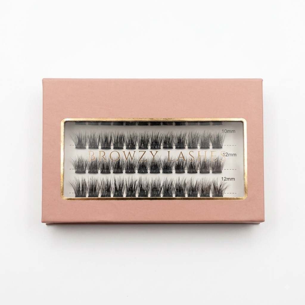 Pre-glued lashes "Feather cloud"