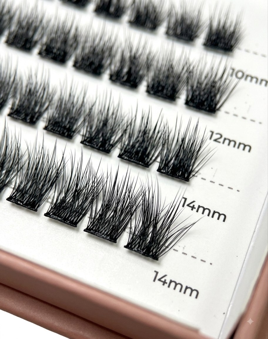Pre-glued lashes "Feather cloud"